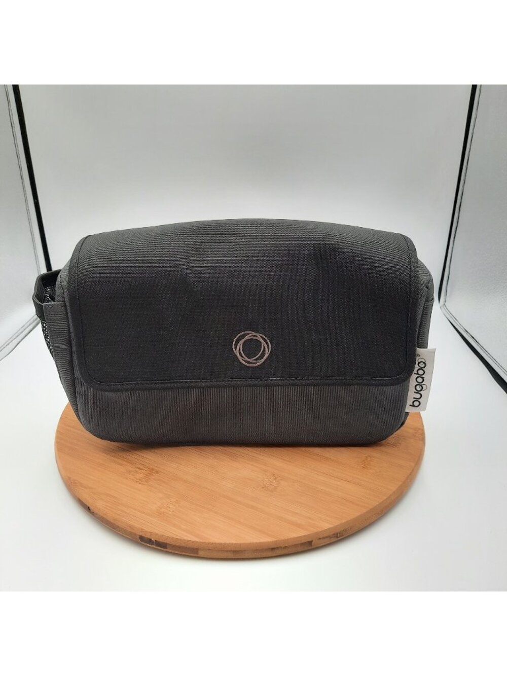 Bugaboo Stroller Organizer Multipocket Bag Moon Gray Black Hook Loop